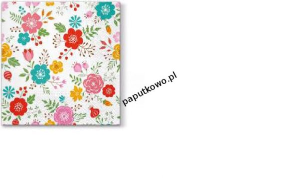 Serwetki Paw Flowery Meadow kolor: mix nadruk 330 mm x 330 mm (TL668000)