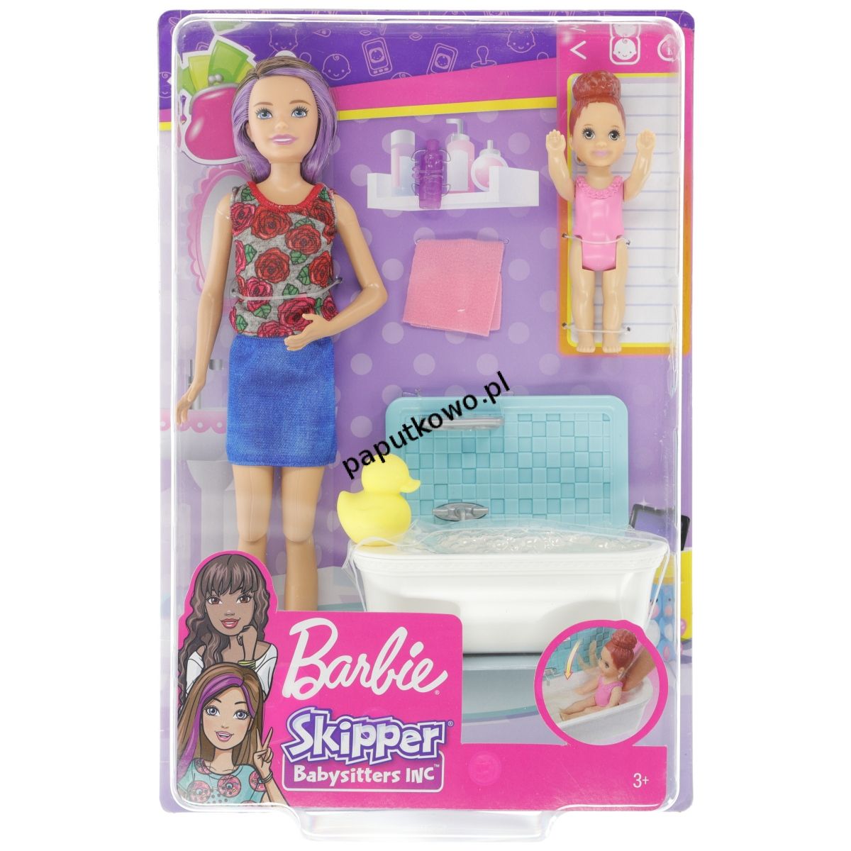 Lalka Barbie opiekunka dziecięca zestaw (fhy97) 1