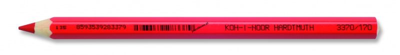 Kredki ołówkowe Koh-I-Noor kin kredka omega czerwień 1 kol. (3370-132)