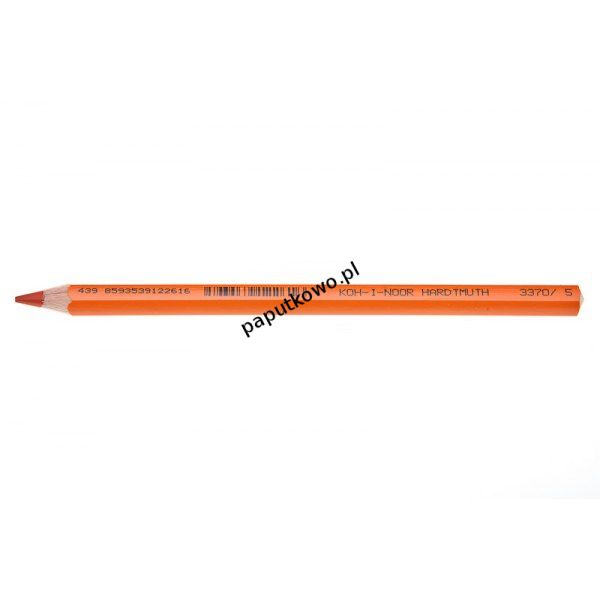 Kredki ołówkowe Koh-I-Noor kin kredka omega pomarańczowa 1 kol. (3370-05)