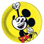 Talerz jednorazowy Mickey Super Cool śr. 200 mm (89206)
