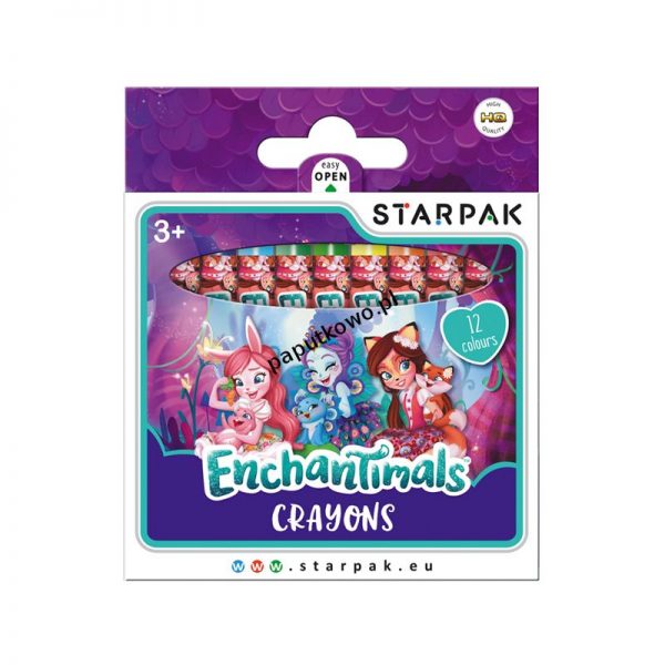 Kredki świecowe Starpak Enchantimals 12 kol. (405803)