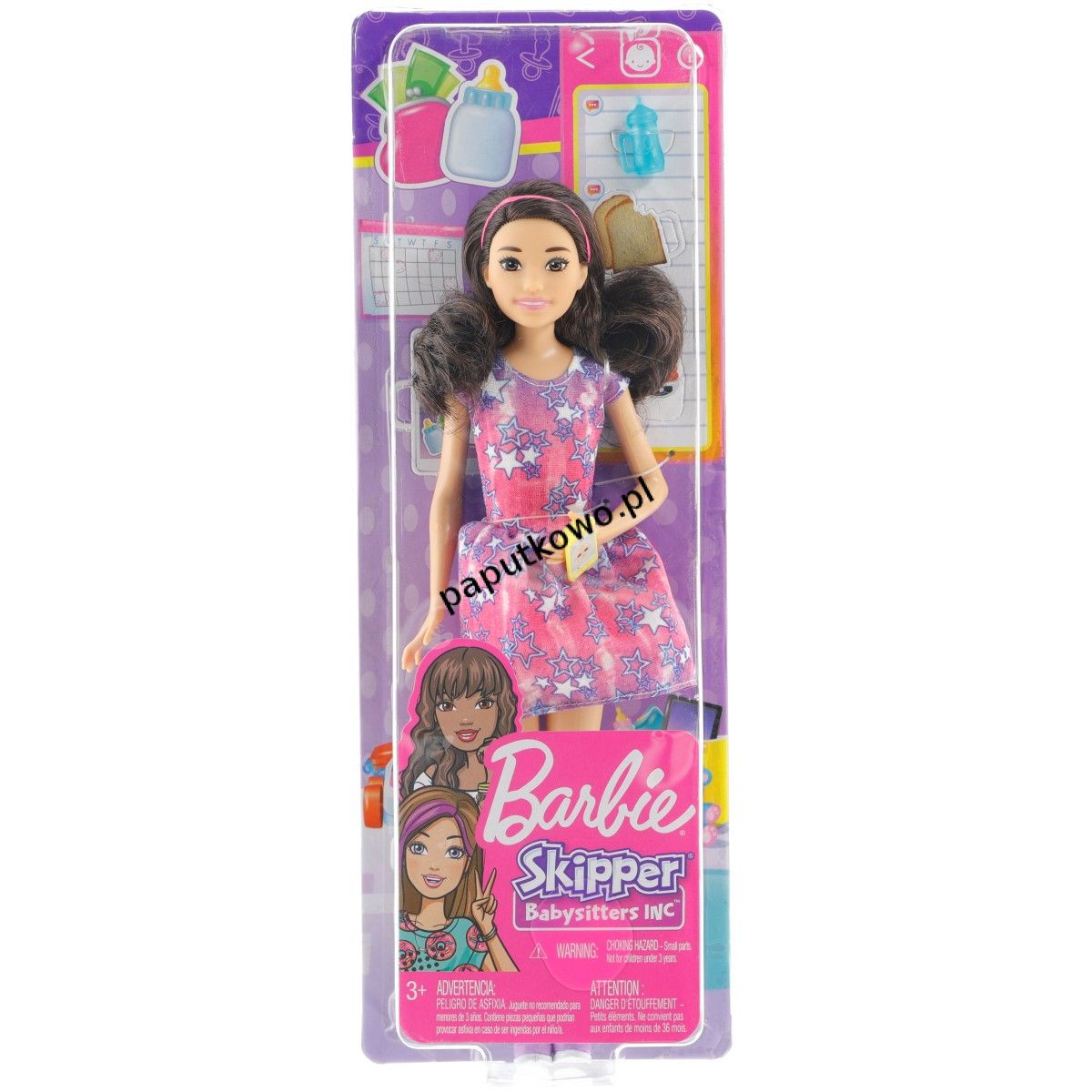 Lalka Barbie opiekunka dziecięca (fhy89)