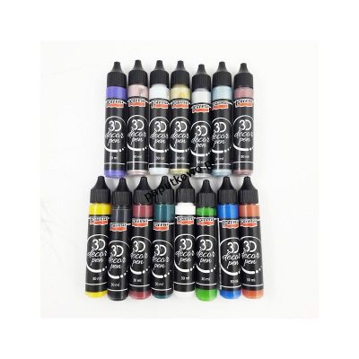 Marker specjalistyczny Pentart decor pen 30 ml metaliczny srebrny (5997412795530)