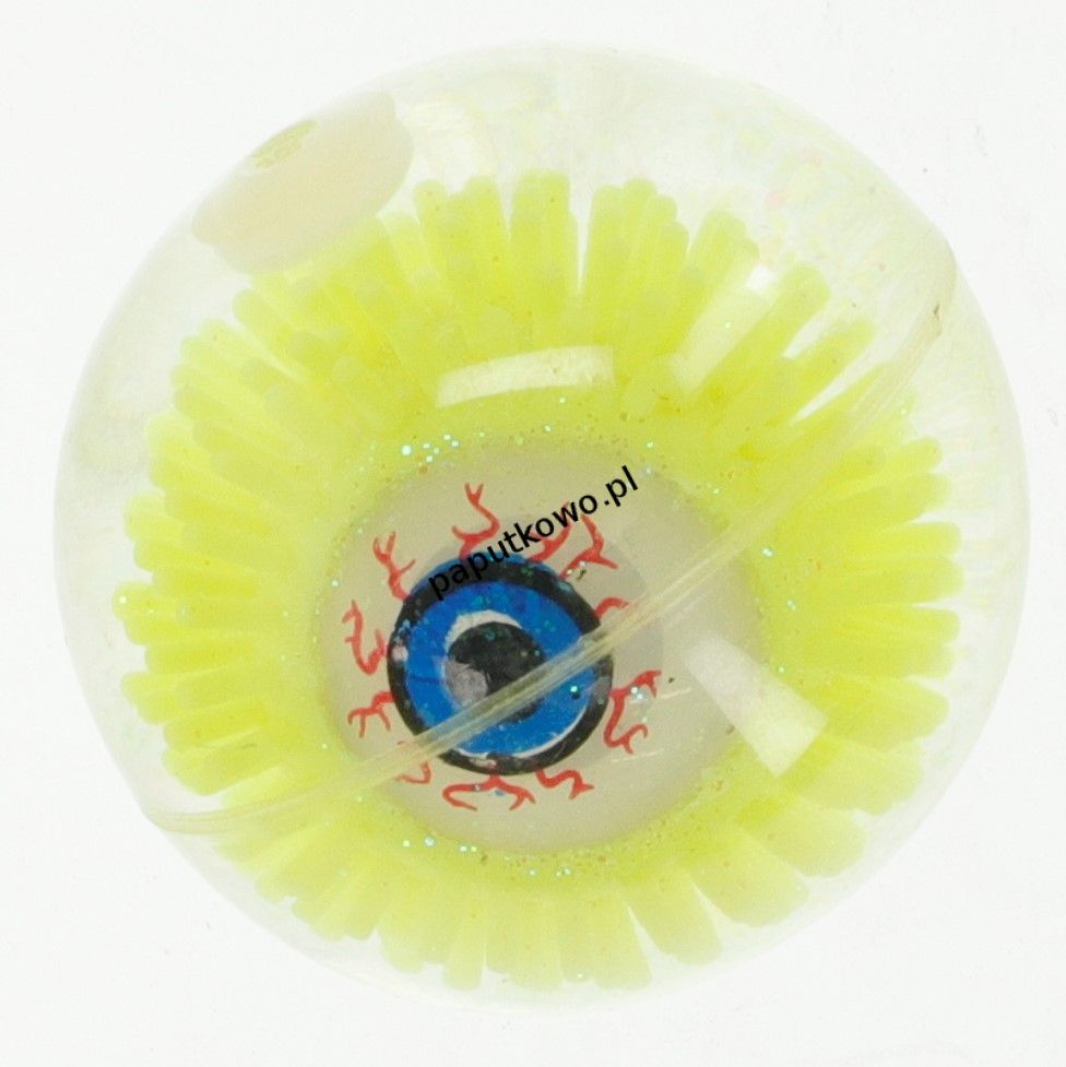 Piłka miękka guma Bigtoys gumowa oko świecąca 5,5 cm (BPIŁ1436)