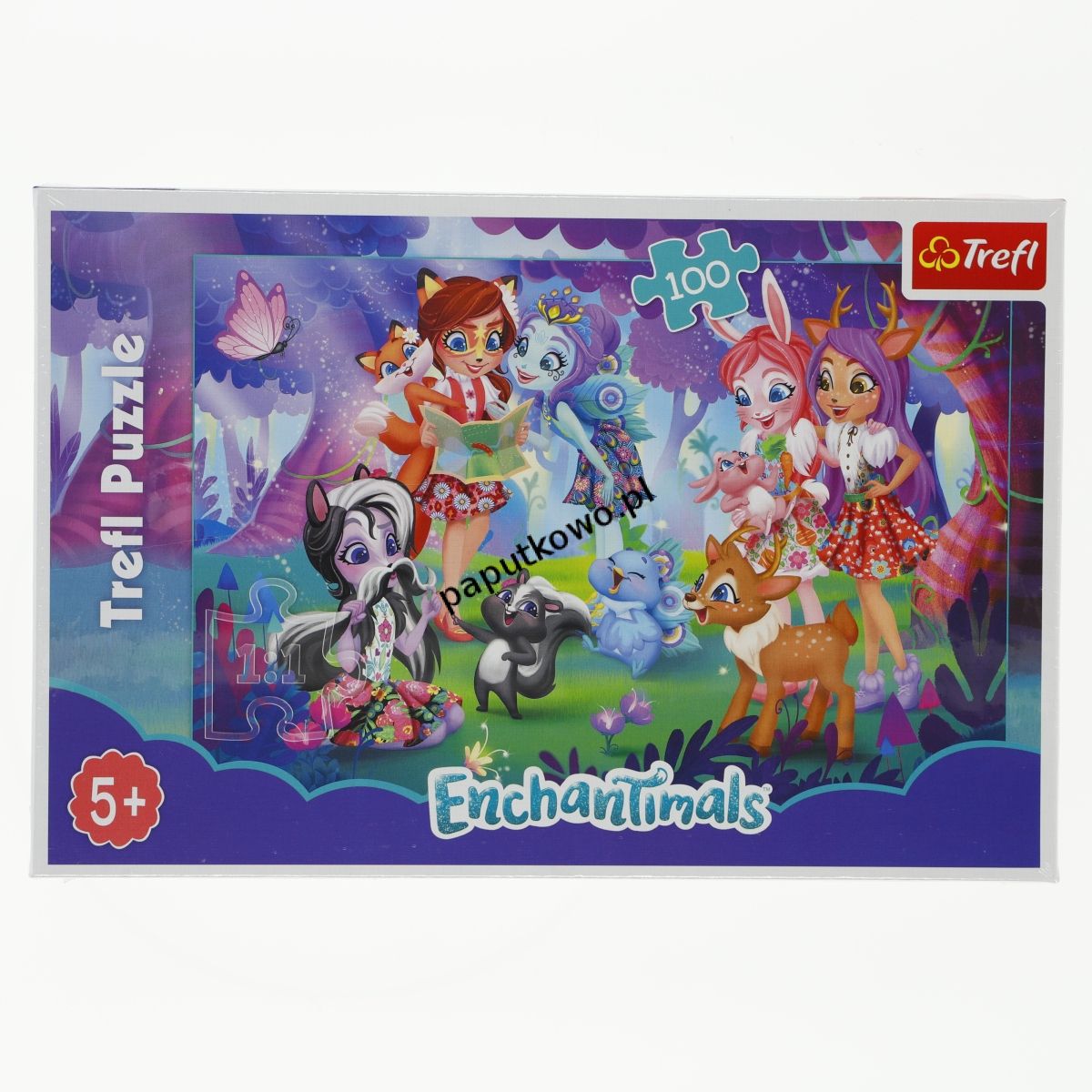 Puzzle Trefl Mattel Enchantimals Zabawa z przyjaciółmi 100 el. (16348)