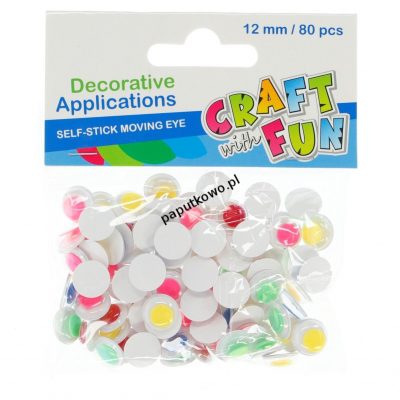 Oczka Craft Fun oczy samoprzylepne 12mm (386923) 1