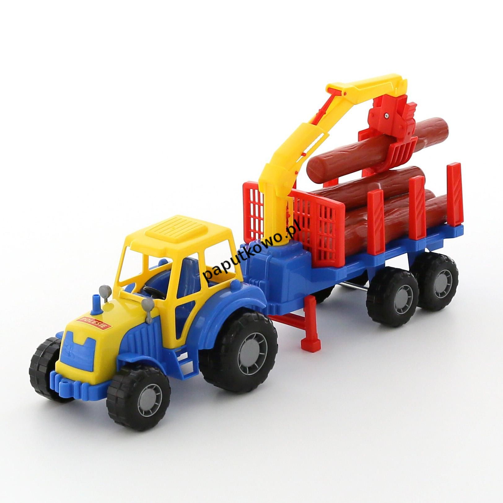 Traktor Wader majster z naczepą do przewozu dłużycy (35295)