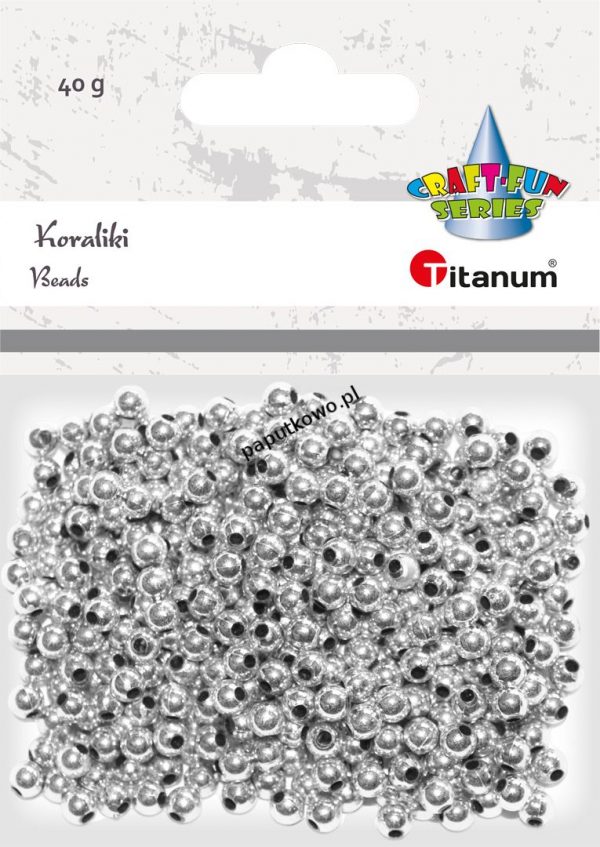 Koraliki Titanum Craft-fun Craft-Fun Series koraliki srebrne (XBL02)