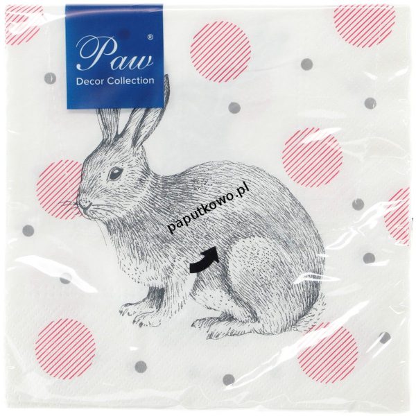 Serwetki Paw bunnies on dots (SDL054600)