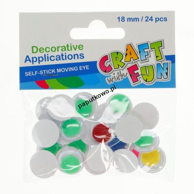 Oczka Craft Fun oczy samoprzylepne 18mm (386927)