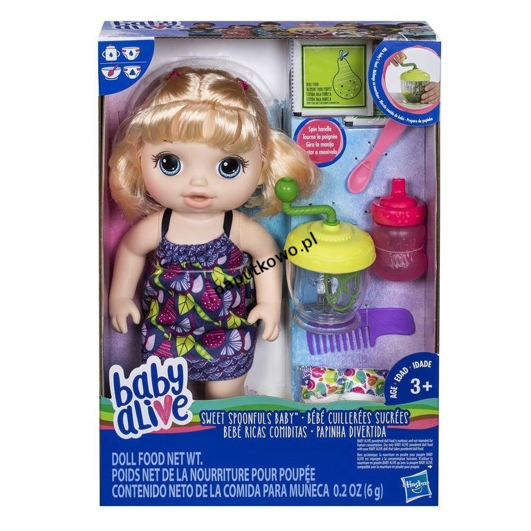 Lalka Hasbro Baby Alive słodka przekąska (E0586) 1