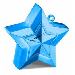 Ciężarek do balonów gwiazda ciężarek niebieska (38794)